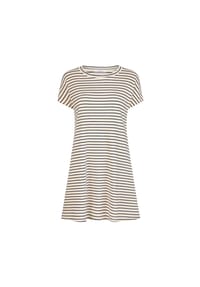 MYJAMA - Nachthemd Clair 95cm mit Streifen - offwhite/marineblau
