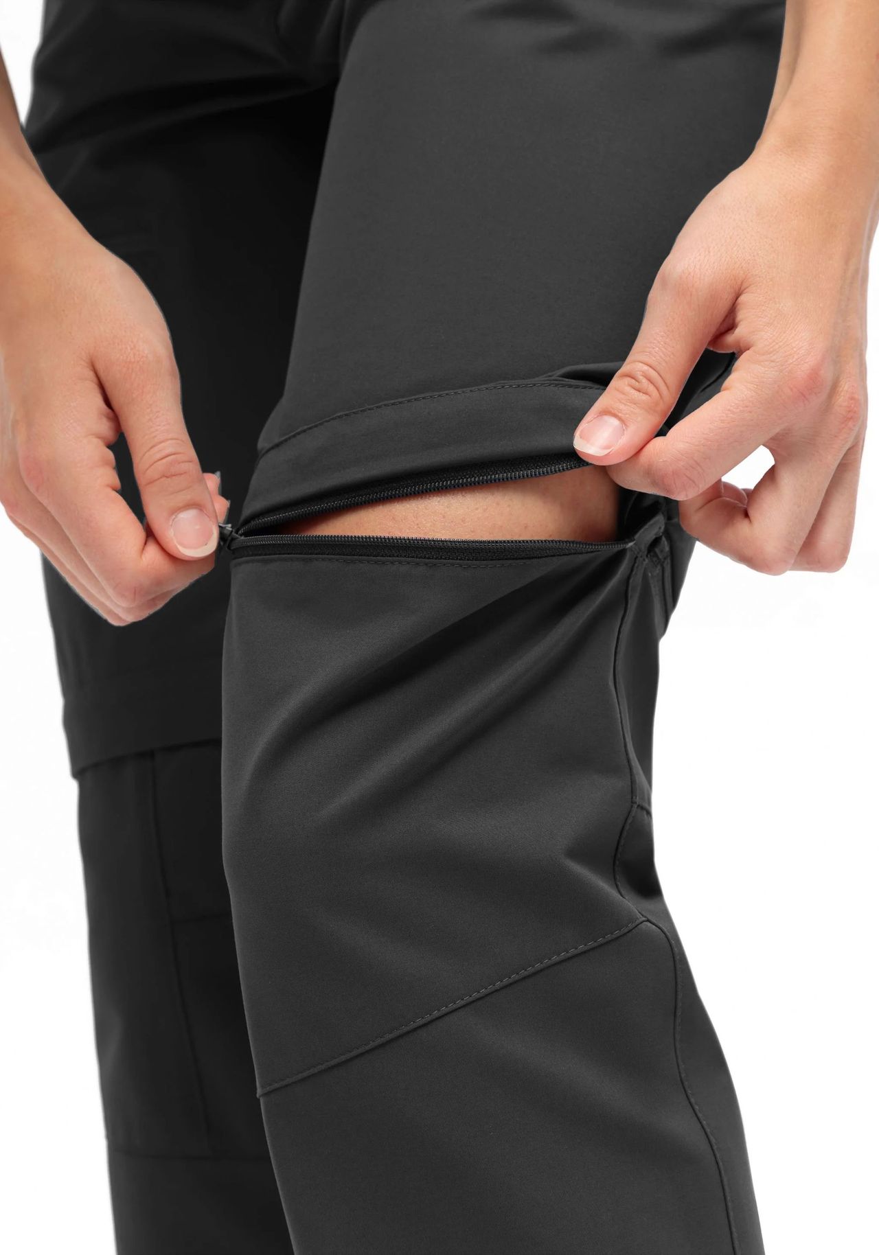 Maier® Sports Zipp-Off-Hose "Nata Zip Look", Wasserabweisend, FüR Damen, Schwarz, 38