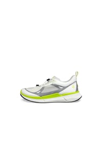 ecco® - Sneaker, Zuglasche, für Herren - WHITE/ LIME PUN