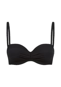 SCHIESSER - Aqua Bandeau-Bikinioberteil, abnehmbare Träger, für Damen - 000 SCHWARZ