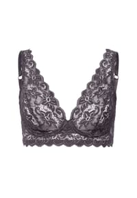 HANRO - Moments Bralette, Spitze, floral, für Damen - 2183 BLACK PEARL