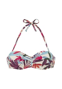 LASCANA - Bandeau-Top, IMANI, gepolstert, für Damen - CREME PRINT