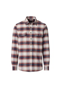 CASAMODA - Herren Hemdjacke kariert Casual Fit - Rot