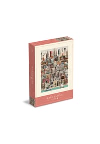 Martin Schwartz - Städtepuzzle Barcelona, Städtepuzzle Spanien, 50 x 70 cm, 1000 Teile - 