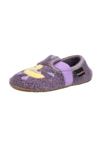 HAFLINGER - Wolle Hausschuhe EVEREST QUAK QUAK - Aubergine