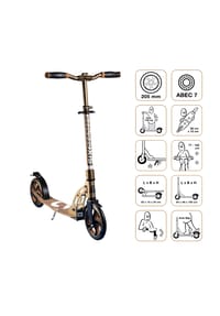 SIX DEGREES - Aluminium Scooter 205 mm golden dusk - gold