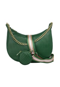 Cluty - Umhängetasche Echt Leder, Made In Italy - cognac