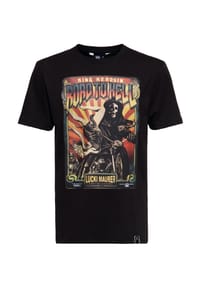 KING KEROSIN - T-Shirt Lucki Maurer Special Edition Road To Hell - schwarz