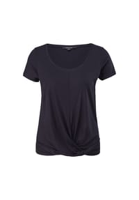 comma, - T-Shirt, Wickeloptik, für Damen - 5976  NAVY