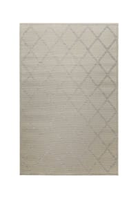 homie LIVING - Outdoorteppich Bergamo - In & Outdoorteppich mit Rautenmuster - beige grau