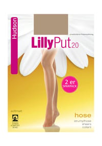 Hudson - Lilly Put Feinstrumpfhose, 2er-Pack, 20 DEN, für Damen - 0005 BLACK