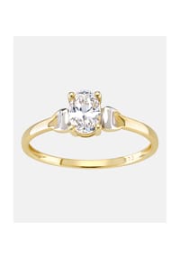 Diamant L'eternel - Ring, mit Zirkonia, 375 Gelbgold - gold
