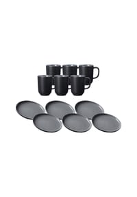 RitzenhoffAndBreker Kaffeeservice Jasper 12er Set - JASPER - grau