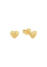 amor - Kinder Ohrstecker "Herz", 375er Gelbgold - GOLD