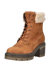MUSTANG® - Lederimitat/Textil Stiefelette - Braun