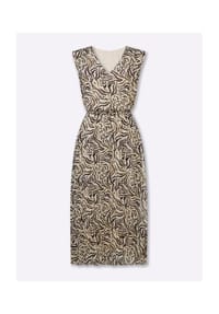 heine - Druck-Kleid - sand-braun-bedruckt