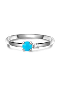 GLANZSTÜCKE MÜNCHEN - Damen Ring aus 925/- Sterling Silber in Silber mit Zirkonia - silber