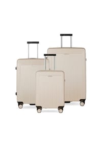 bugatti Linea - Linea 4 Rollen Kofferset 3-teilig - beige
