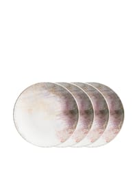 MÄSER Speiseteller-Set, Steinzeug Aquarellia - Aquarellia Lila - Weiß, Lila