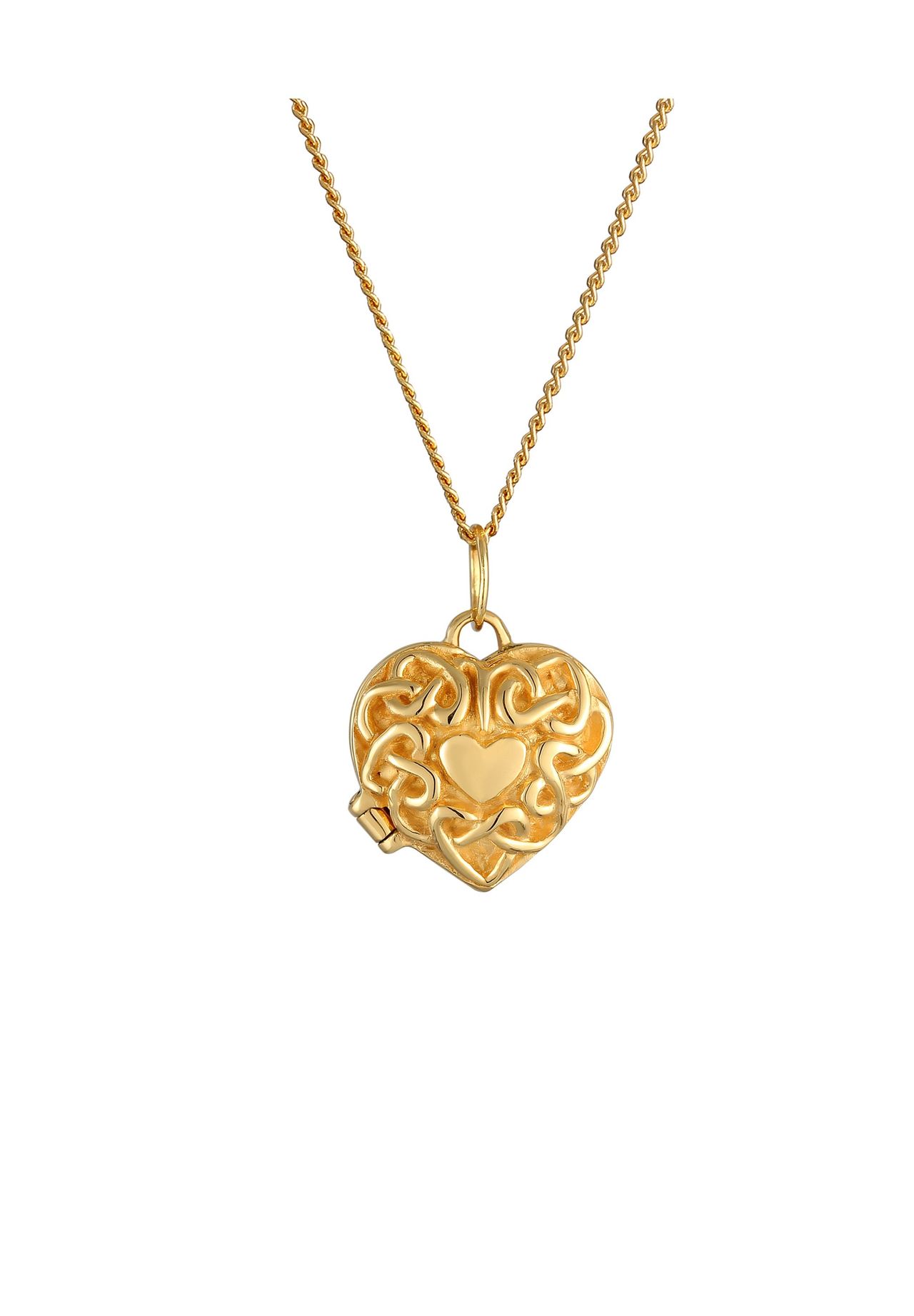 elli. PREMIUM Halskette Herz Ornament Amulett Medaillon 585  