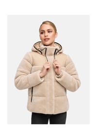 MARIKOO® - Kapuzenplüschjacke Kaguraa 16 - Aubergine