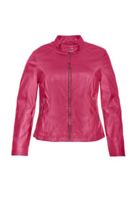 sheego - Lederjacke - orchidee