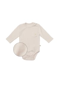 biorganic - Langarmbody,Modal/Bio-Baumwolle, Unisex - Beige