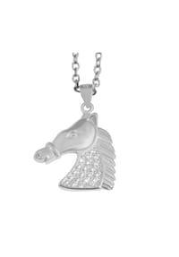 Adelia's - Kinder Anhänger Pferd aus 925 Silber mit Zirkonia - silber
