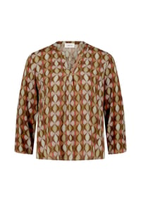 CARTOON - Blusenshirt mit Muster - Green/Taupe