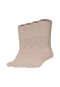 camano® - Unisex Socken, 4er Pack - Organic Diabetic Socks, Diabetiker-Socken, einfarbig - Dunkelblau