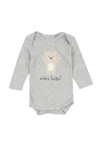 MANGUUN - Body, Langarm, für Babys und Kleinkinder - 1 GREEN STRIPE