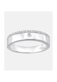 Diamant L'eternel - Eternity Ring, mit 0.1 ct Diamant, 375 Weißgold - white gold