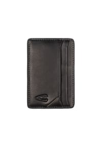 camel active RAY - Kartenhalter, Emblem, Leder - BLACK