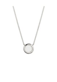 elli. - Halskette Rock Crystal Kreis Transparent 925 Sterling Silber - Silber