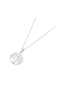 SMART JEWEL® - Kette Lebensbaum, Karte, Silber 925 - silber