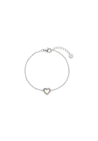 s.Oliver - Armband - aus Silber mit Regenbogenherz - silber