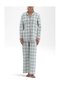 TOM TAILOR - Schlafanzug, Baumwolle, für Damen - 324 GRÜN-MITTEL