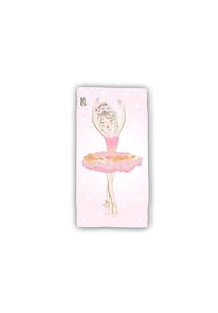 COFI - Ballerina Baumwolle Strandtuch Frottee Badetuch mit Premium Druck - Mehrfarbig 70x140 cm