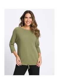 SIEH AN! - 3/4-Arm-Pullover - schilf