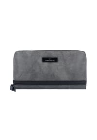 TOM TAILOR ELIN FLASH - Geldbörse, Kunstleder, Querformat, Label, Reißverschluss, für Damen - 60 SCHWARZ