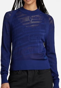 G-STAR RAW Pullover, Stehkragen, semitransparent, für Damen Bild 1