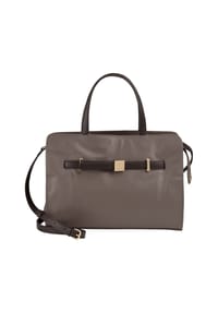 DuDu - Schultertasche Leder 30 cm - brown