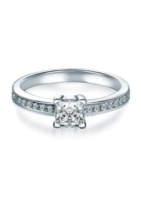 TRILANI 1934 - Damen Ring aus 925/- Sterling Silber in Silber mit Zirkonia - silber