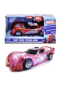 DICKIE TOYS - Marvel Light Hero Spider-Man Spielzeugauto - ROT