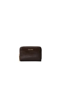 Calvin Klein EMBOSSED LOGO DISTRE - Brieftasche, Kunstleder, für Damen - BAL  BROWN