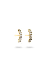 Thomas Sabo - Ohrstecker mit weißem Zirkonia - gelbgoldfarben