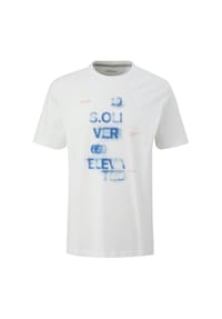 s.Oliver - T-Shirt, Baumwolle, für Herren - 01D1  WHITE