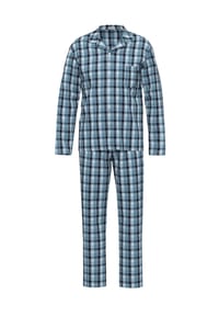 seidensticker - Schlafanzug Twill Cotton, Knopfleiste, für Herren - 28  MOOD INDIGO