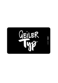 ppd - Frühstücksbrettchen Geiler Typ Tray D@H, Resopal, Schwarz / Weiß, 14.3 x 23.3 cm - Schwarz / Weiß