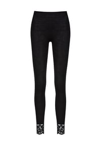 mey - Pants, langes Bein, Komfortbund, Spitze, für Damen - 3 SCHWARZ